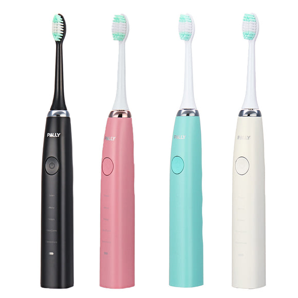 PALLY Electric Toothbrush Adult Rechargeable Ultrasonic Vibration Teeth Whitening