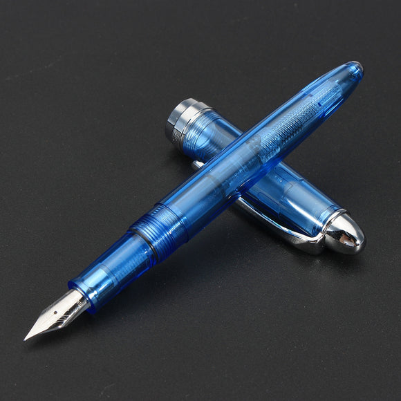 1Pcs Wingsung 9133 Classics Transparent Color 0.38mm Smooth Writing Nib Fountain Pen