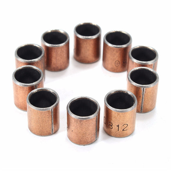 10pcs 8x10x12mm Copper Alloy Bearing Bushing