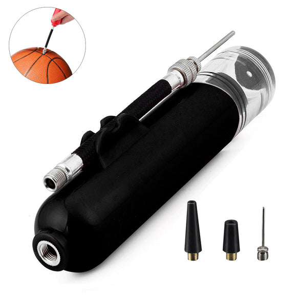 Xmund XD-BP1 8inch Manual Air Pump Football Basketball Inflator Multifunction Bicycle Pumps With 3 Extra Needles