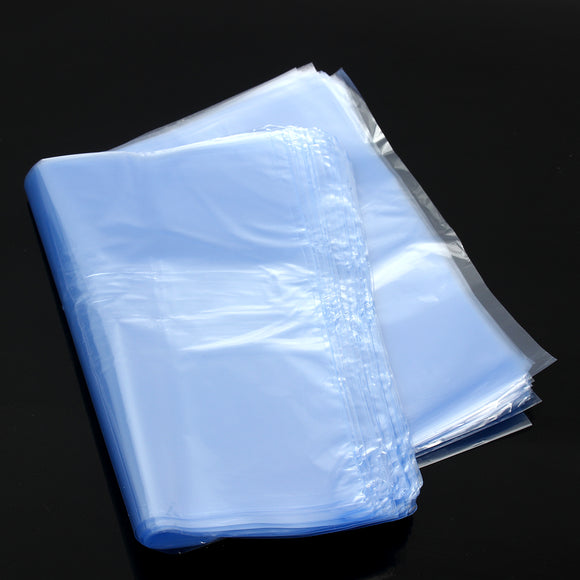 100Pcs PVC Heat Shrink Wrap Bag Film Clear Flat Storage Bag Soap Candles Packaging 2030cm