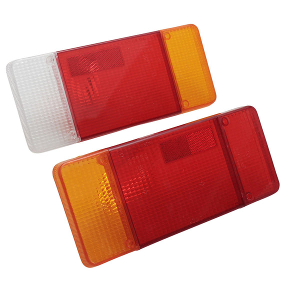 Car Rear Tail Light Lens Cover Plastic 303x132mm Pair for Iveco Eurocargo Daily for Peugeot