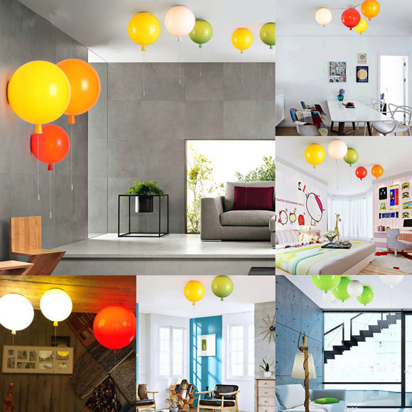 25cm E27 Balloon Chandelier Ceiling Pendant Light Modern Wall Lamp Fixture Party Decor Gift