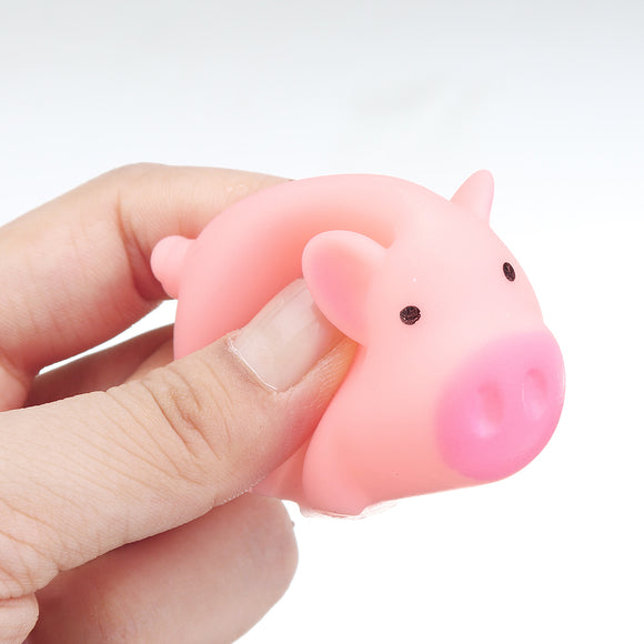 Wholesale 2PCS Scream Pig Squeeze Squishy Cute Pink Swine Stress Reliever