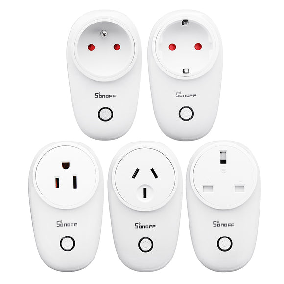 SONOFF S26 10A AC90V-250V Smart WIFI Socket US/UK/AU/EU Wireless Plug Power Sockets