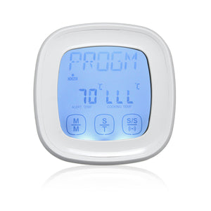 0-250 C Touch Screen Kitchen Food Digital Display Barbecue Thermometer LCD Timer Electronic With Backlight