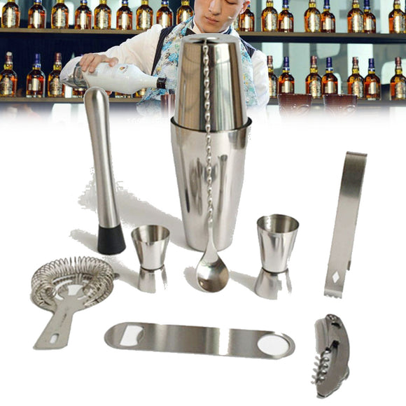 600/800ML Stainless Steel Cocktail Shaker Mixer Drink Bartender Martini Wine Making Tools