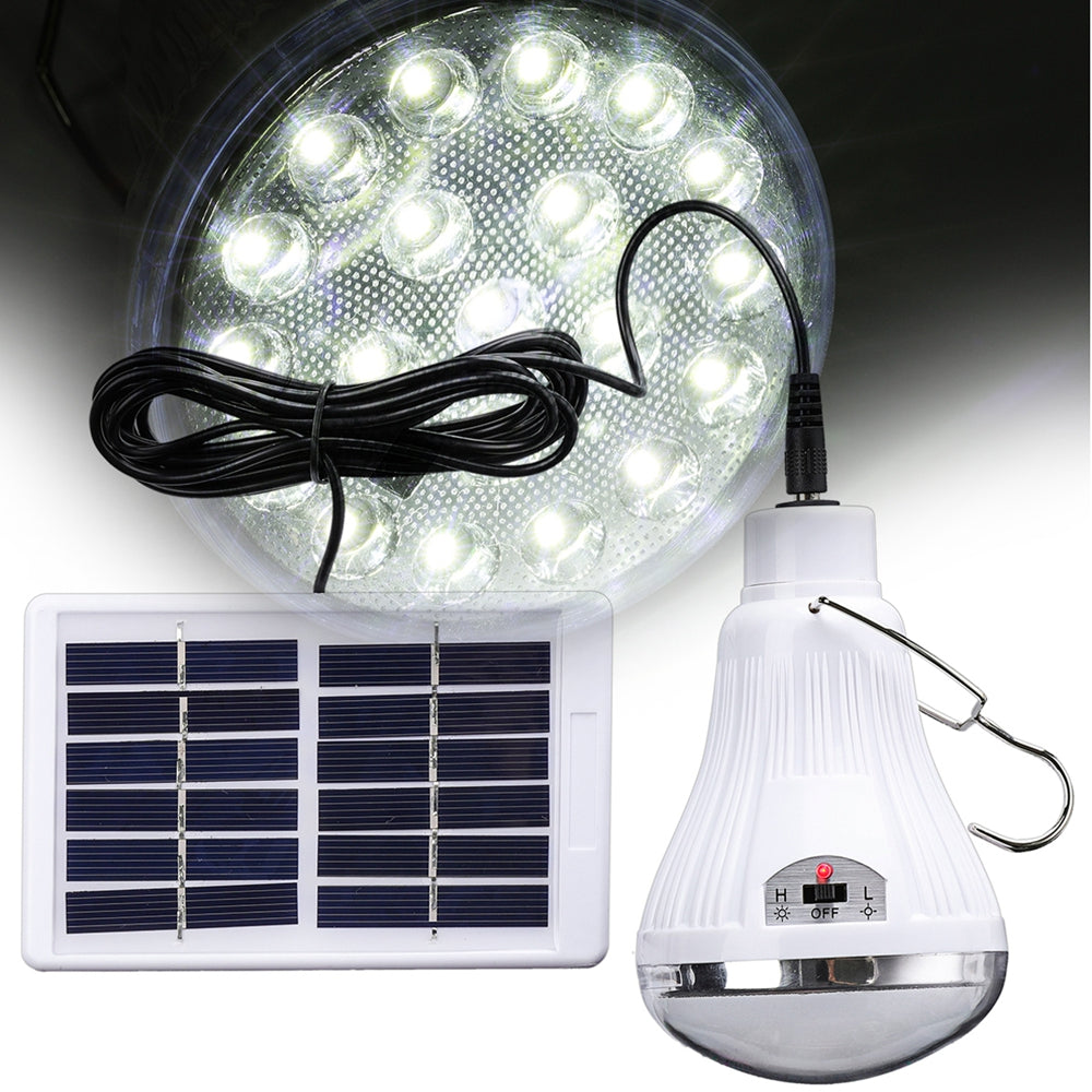 Portable Solar Power Remote Control LED Emergency Light Tent Lamp Outd ...
