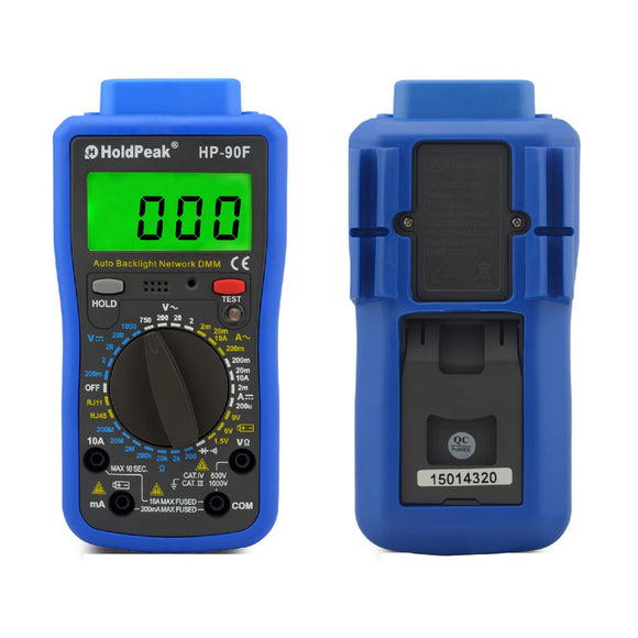 HoldPeak HP-90F Digital Network Multimeter Meter with Telephone Line and Network Cable Test