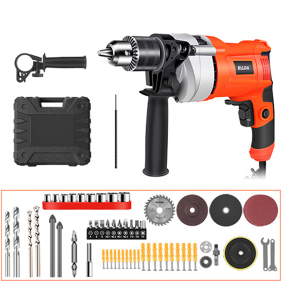 HILDA Impact Electric Drill Electric Rotary Hammer with BMC and Accessories Multi-purpose Percussion Drill 650/780W