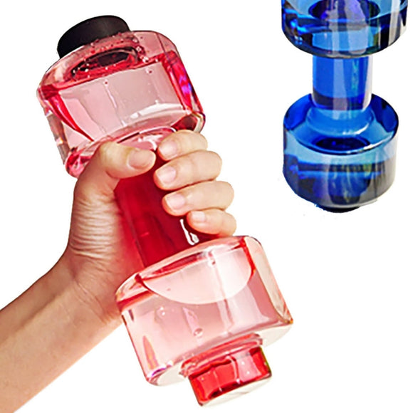 550ml Dumbbell Shaped Sport Travel Water Drink Bottle Fitness Gym Exercise Cup Water Bottle