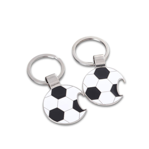 Honana Football Metal Key Beer Bottle Opener World Soccer Cup Fans Key Chains Home Club Decoration