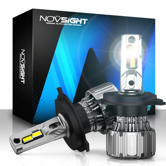 NovSight A500-N50 2PCS 70W Car LED Headlights Bulbs H1 H3 H4 H7 H11 H13 9005 9006 9007 9012 Fog Lamps 15000LM 6500K