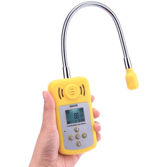 KXL-8800B Digital Combustible Gas Natural Gas Methane Leak Detector Analyzer with Sound Light Alarm