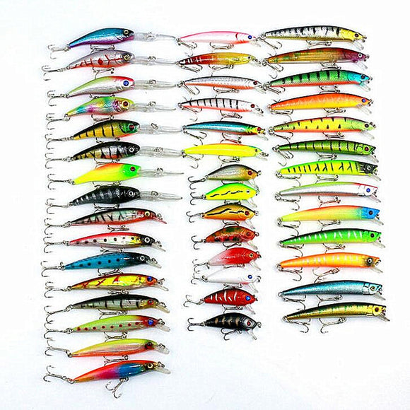 ZANLURE 43PCS 320g Lures Minnow Fishing Lures Spinning River Sea Lakes Baits