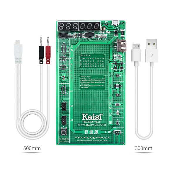 Kaisi 9208 Phone Battery Activation Board Plate Charging USB Cable Jig for iPhone 4 -8X VIVO Huawei Samsung Circuit Test