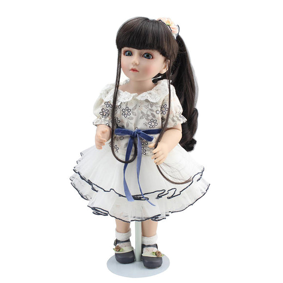 NPK 18'' Handmade Realistic SD BJD Lifelike Baby Joint Doll For Girl Boy