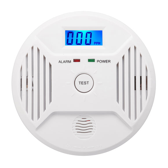 Digital LCD CO Carbon Monoxide Smoke Detector Alarm Poisoning Gas Warning Sensor
