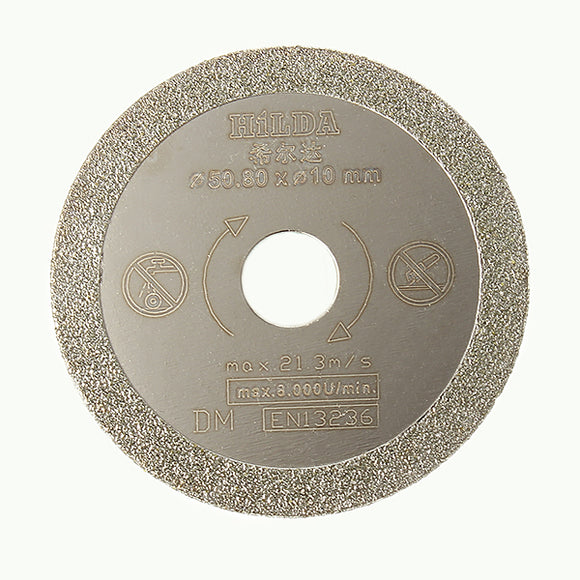 HILDA 10mm Diamond Saw Blade 50.8x1.3mm Cutting Disc for Marble Ceramic