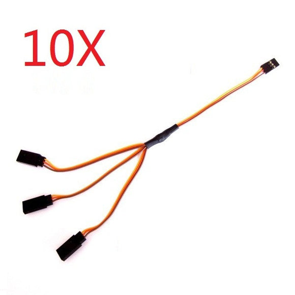 10X 3 in 1 20CM 30-Core Triple-evaporator Y Lead Wire Cable for RC Electronic Landing Gear JR