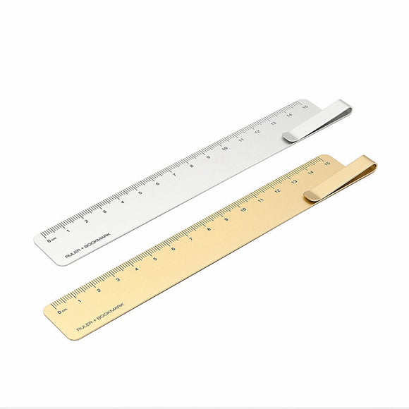 Xiaomi RUMA Bookmark Measuring Tool 15cm Stainless Steel Metal Straight Ruler Office School