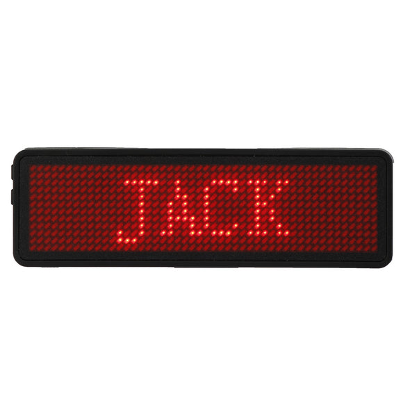 12 x 48 Pixels Programmable LED Digital Scrolling Message Name Tag ID Badge Holder Board