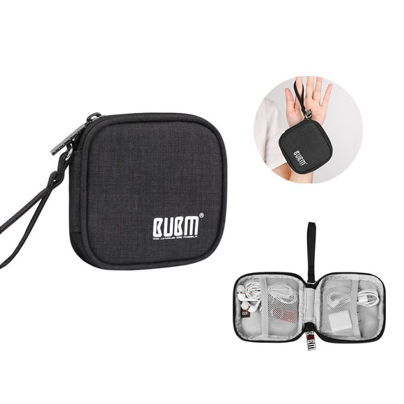 BUBM Travel Carrying Case for Small Electronics and Accessories Earphone Earbuds Cable Change Purse