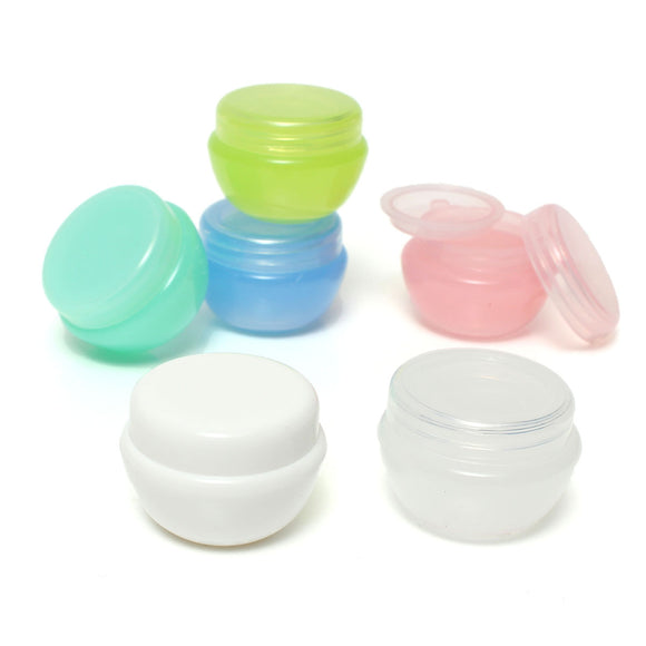 10ml Empty Jar Pot Cosmetic Cream Bottle Portable Storage Container Screw Lid With Inner Lid