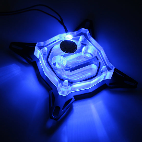 Bykski Jet Type CPU Waterblock LED Acrylic Water Block For Intel