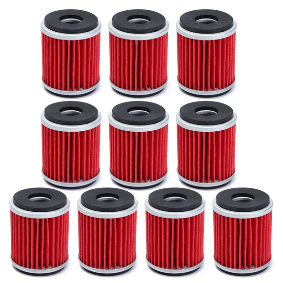10pcs Oil Filter for Yamaha YFZ450 YFZ450R YFZ450W YFZ450X YZ250F YZ450F WR250F