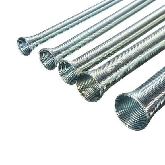 5Pcs Spring Bending Tube Kit Refrigerator Pipe Bender Spring Steel Bent Tube 210mm Length