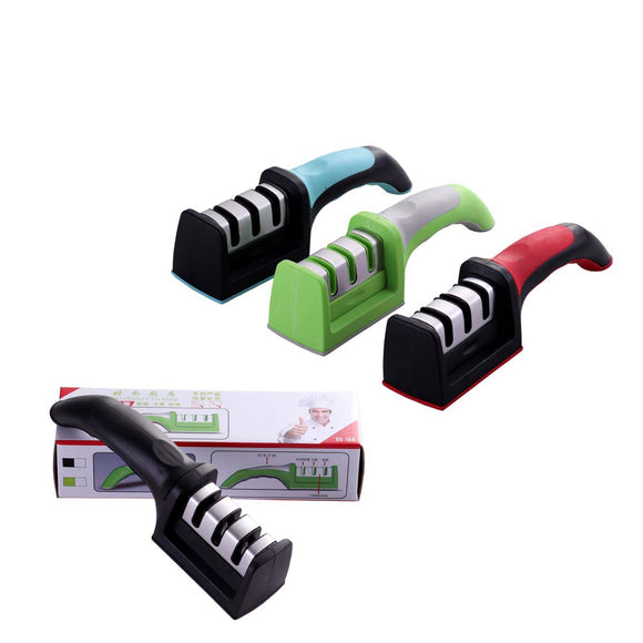 Knife Sharpener 3 Stage Whetstone Sharp Diamond Sharpening Stone Household For Kitchen Knife Scissors Tool