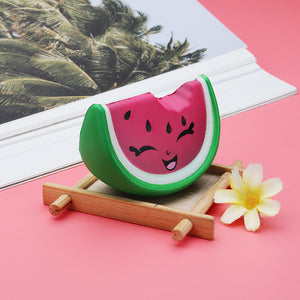Meistoyland Squishy Mini Pink Smile Watermelon Fruit Squishy Slow Rising Toy Soft Mini Cute Toy