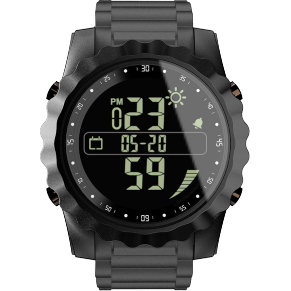 Bakeey MK08 Full-touch FSTN Screen Real-time Weather Display Call Message Reminder Alarm Clock Digital Smart Watch
