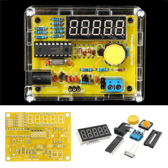 Geekcreit DIY Frequency Tester 1Hz-50MHz Crystal Counter Meter With Housing Kit