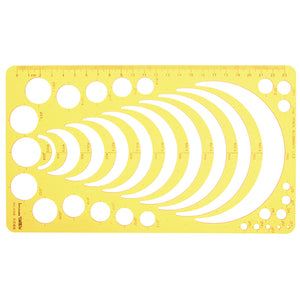 Circle Radius Semicircle Drawing Template KT Soft Plastic Ruler Jewelry Building Design Drawing Board