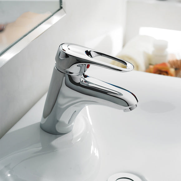 FRAP F1004 Faucet Basin Bronze Body Hot and Cold Water Mixer Copper Hose Chrome Bathroom Faucet