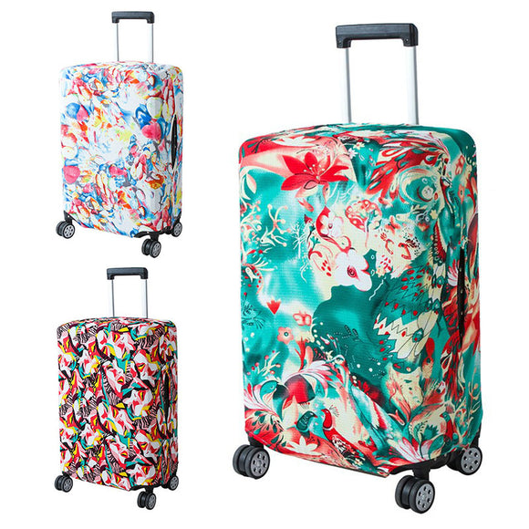 Honana Abstraction Chinese Style Elastic Luggage Cover Trolley Case Cover Durable Suitcase Protector