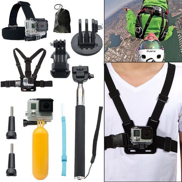 10 in 1 Accessories Kit for GoPro Hero 5 4 Session 3+ 3 xiaoyi sjcam