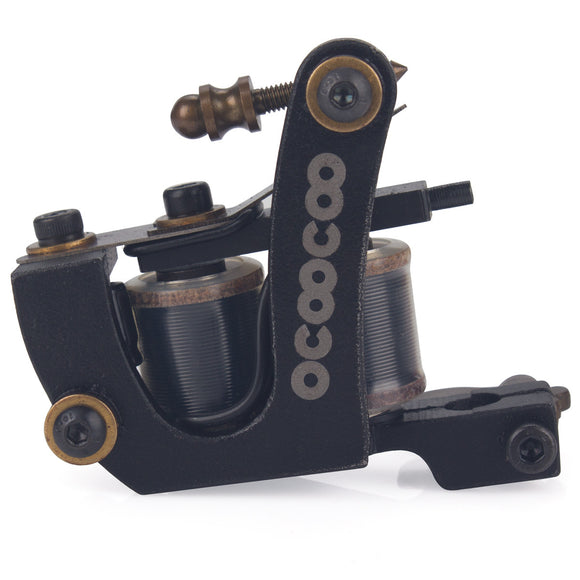 OCOOCOO Zuan ST300 Japan OFC Warps Coils Carved Iron Master Secant Tattoo Machine High Performance