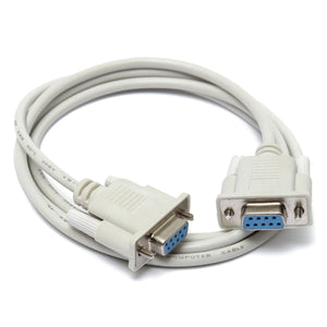 1.5M 9 Pin RS232 Serial DB9 Female to Female  Extension Cable Data Cable