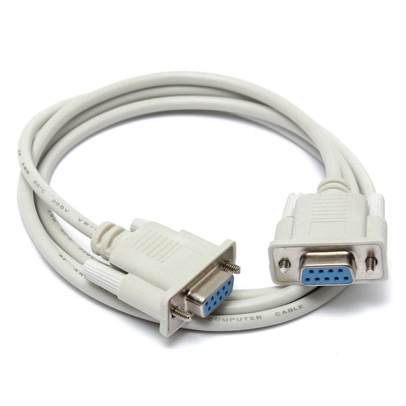 1.5M 9 Pin RS232 Serial DB9 Female to Female  Extension Cable Data Cable