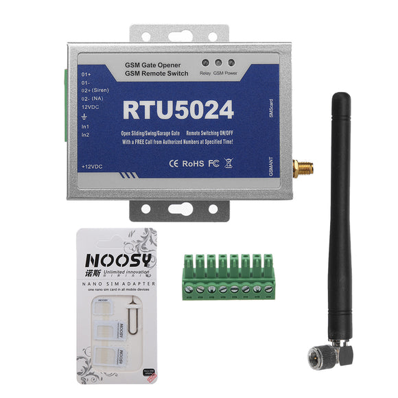 RTU5024 Upgrade 900/1800Mhz GSM Door Gate Opener Wireless Remote Control On/Off Switch Wireless Door Opener Operator Remote Controller