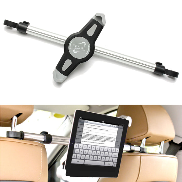 360 Adjustable Universal Aluminum Alloy Car Back Seat Head Rest Mount Tablet iPad Stand Holder