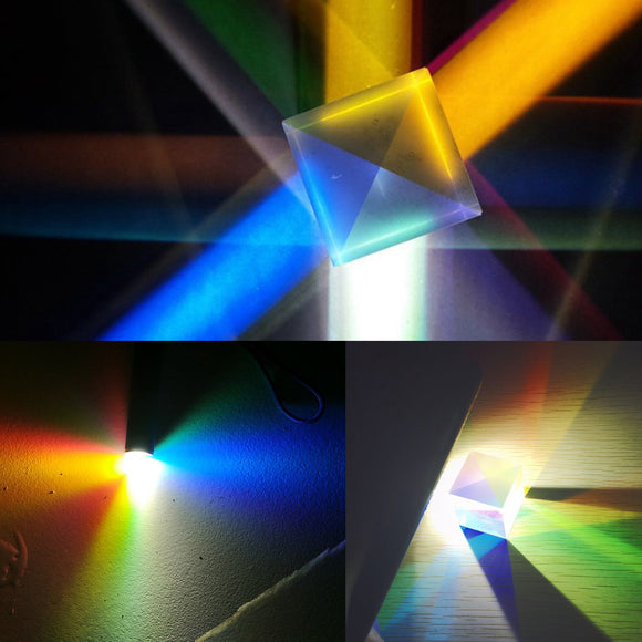 20x20mm K9 Color Combination Prism Square Cube RGB Teaching Tools Decoration
