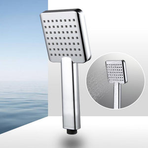 Modern Handheld Shower Head Single Function ABS Plastic Square Hand Sprayer Head Replacement