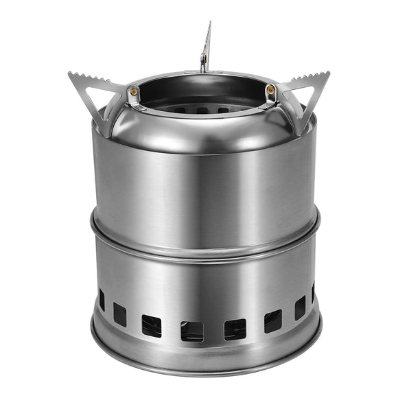 Xmund XD-ST5 Outdoor Mini Cooking Stove Stainless Steel Wood Burner Furnace Cooker Camping Picnic