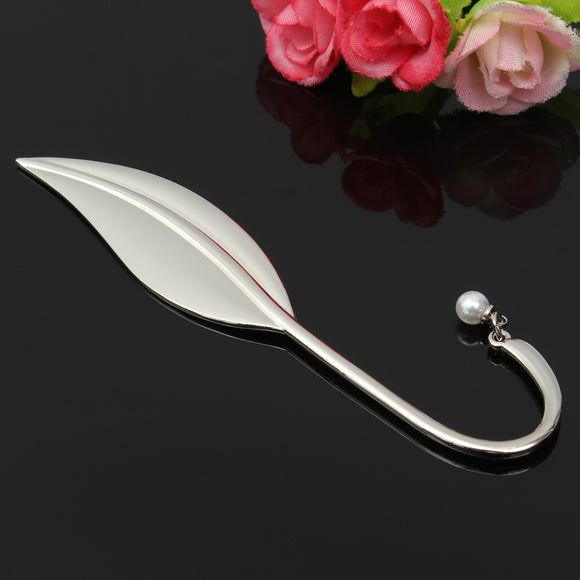 Leaf Shape Bookmark Pendant Silver Pendant European Style Findings