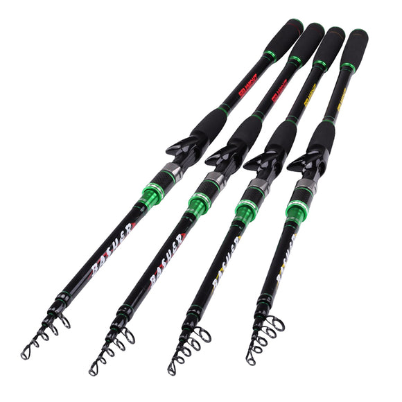 SeaKnight BASHER II M/MH 2.1M 2.4M Lure Carbon Fishing Rod 5 Sections Casting Telescopic Pole
