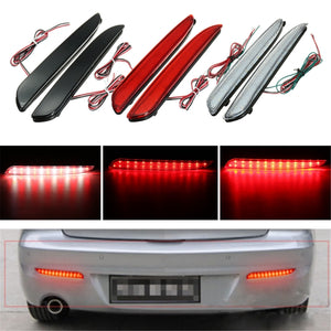 2pcs LED Rear Bumper Turn Signal Light Brake Tail Stop Running Lamp For Mazda 3 2010-2013